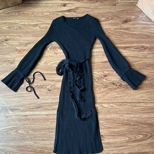 long knitted dress
